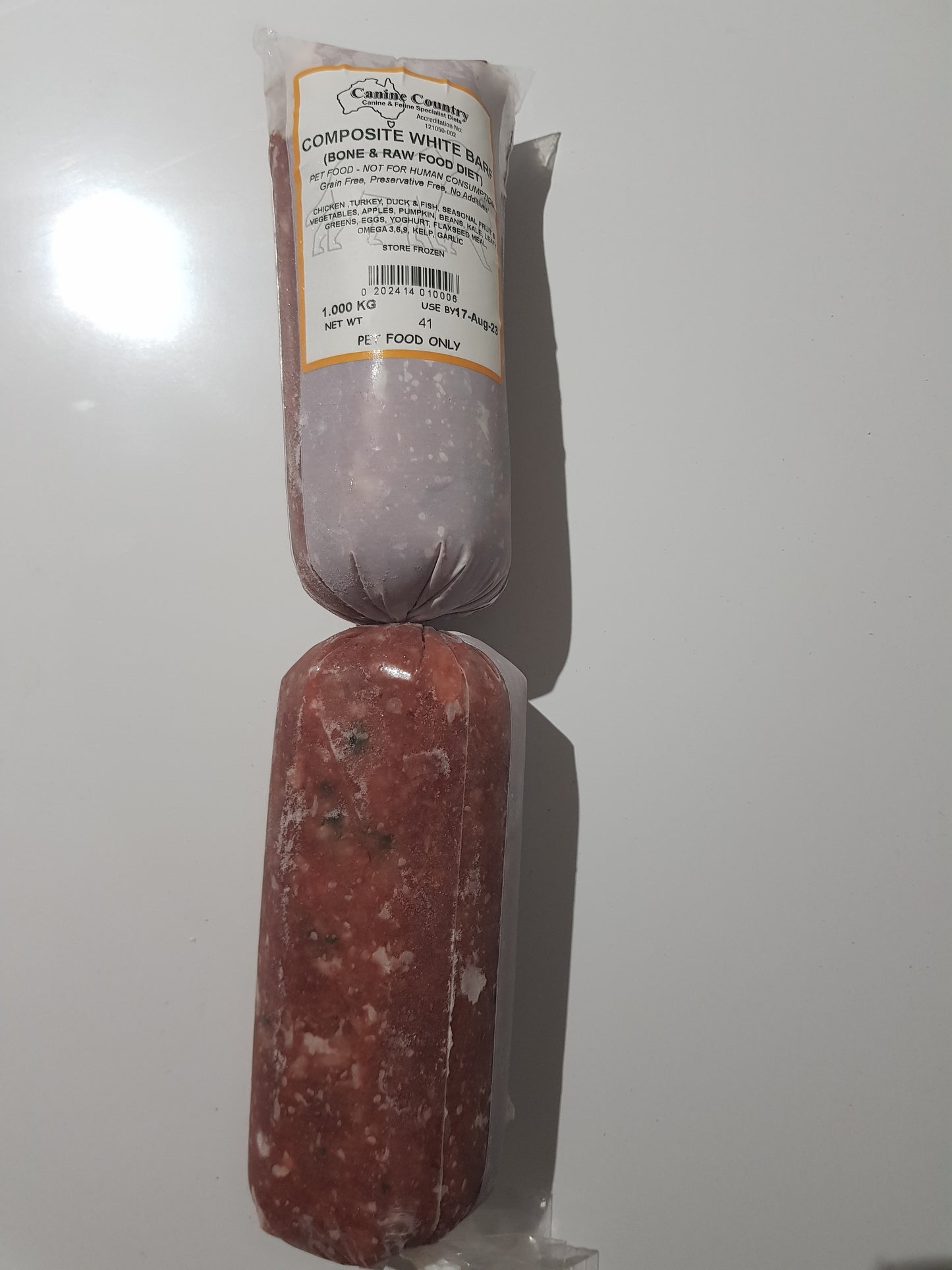 Bone and Raw Food Mix - Chicken 1kg Roll