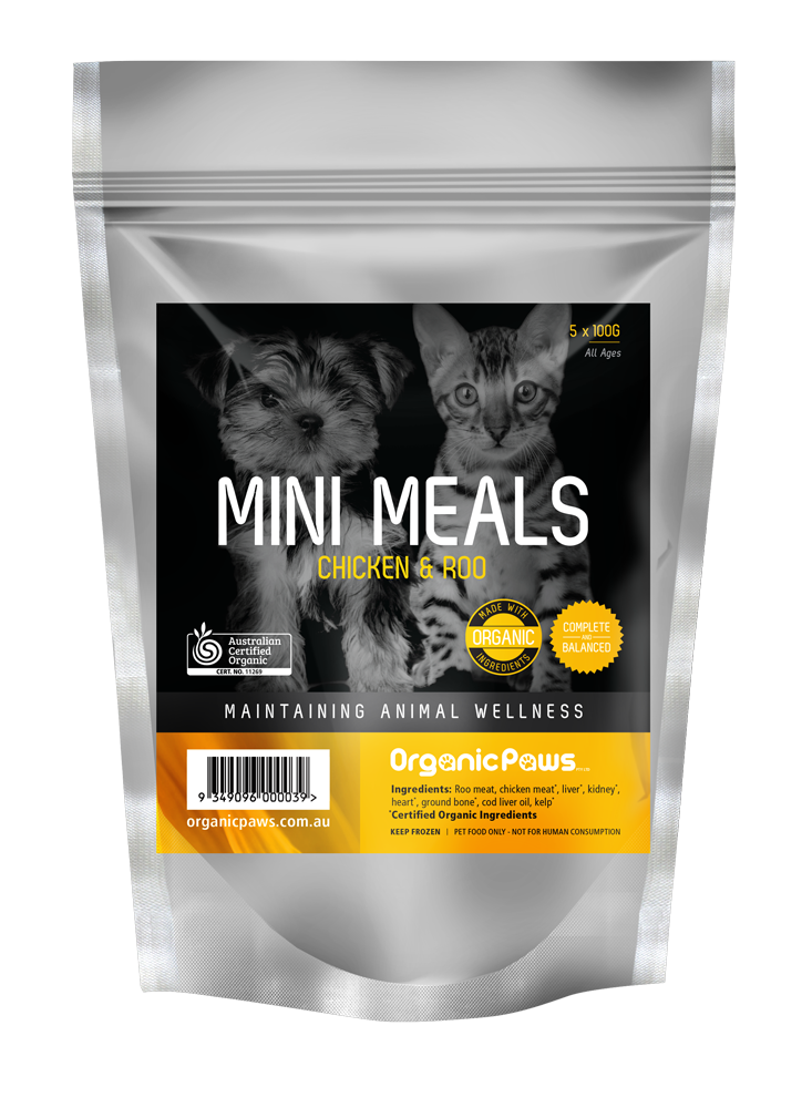 Organic Paws - Mini Meals (Chicken & Roo 500 g)